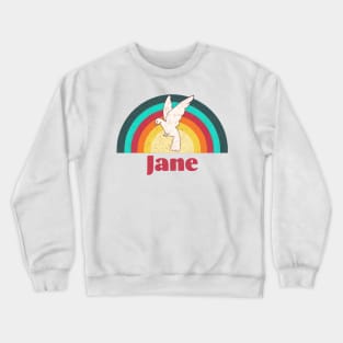 Jane- Vintage Faded Style Crewneck Sweatshirt